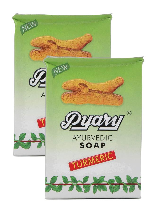 Pyary Ayurvedic Turmeric Soap 2 Pack - Image 1